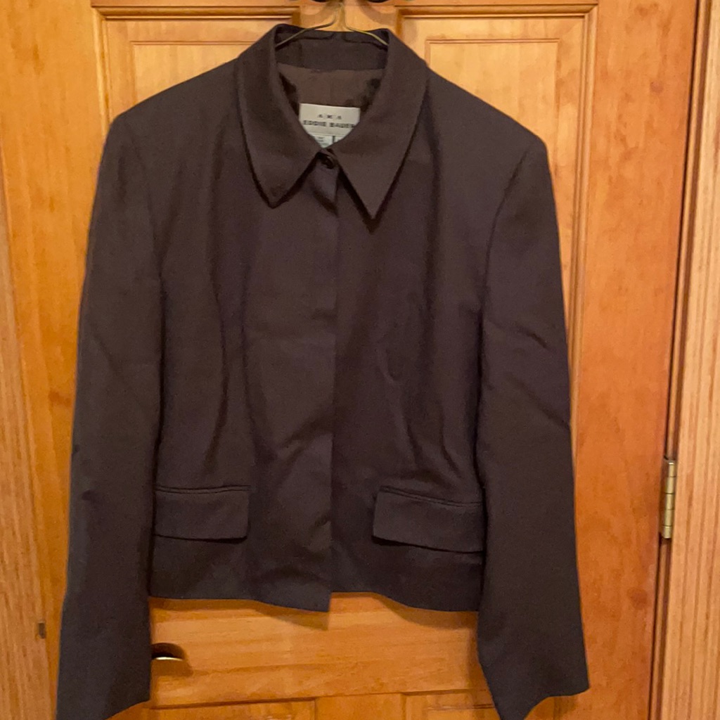 Lightweight Wool Button Front Jacket